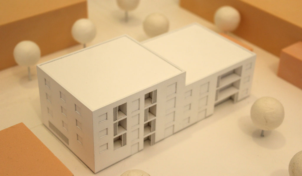 Architekturmodell Wohnbau Feldmoching