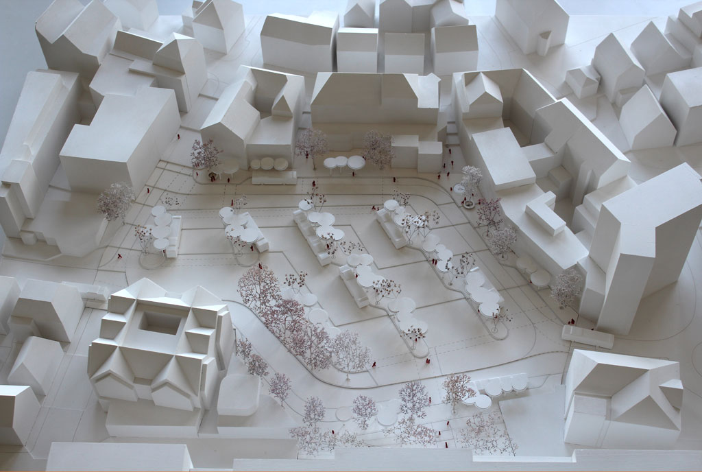 Wettbewerb Architektur Modell ZOB Göppingen